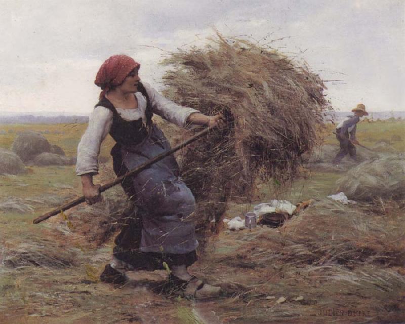 Julien  Dupre The Hay Gatherer oil painting picture